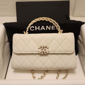 Chanel Classic Top Handle Chain Clutch